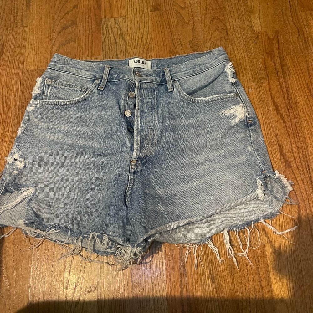AGOLDE PARKER DENIM SHORTS